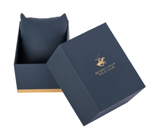 Beverly Hills Polo Club Waterproof Black Dial Two-Tone Date Watch BP3791X.250